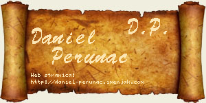 Daniel Perunac vizit kartica